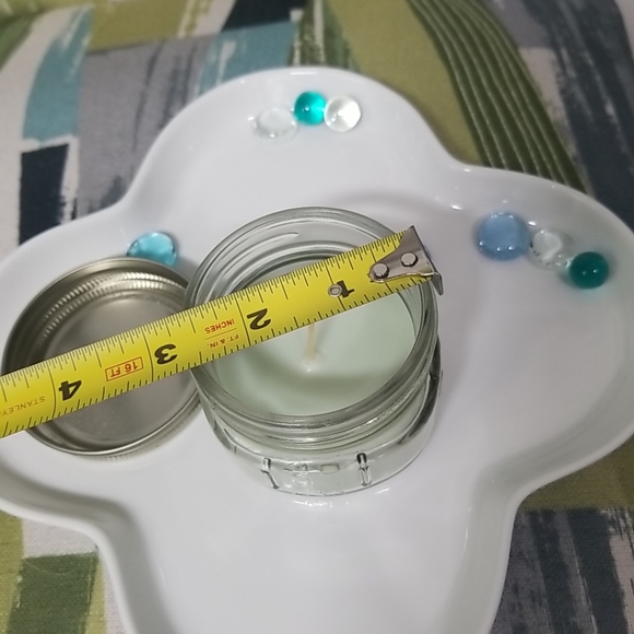 Luminessence Basil And Mint Scented Candle, 3 oz. In A Cute Mason Jar - Picture 5 of 7